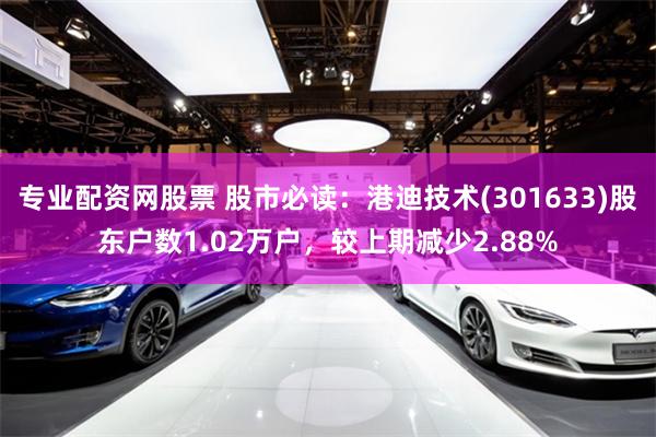 专业配资网股票 股市必读：港迪技术(301633)股东户数1.02万户，较上期减少2.88%