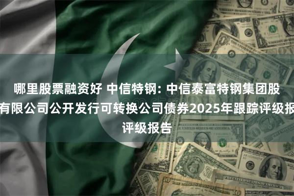 哪里股票融资好 中信特钢: 中信泰富特钢集团股份有限公司公开发行可转换公司债券2025年跟踪评级报告